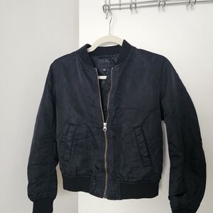 Uniqlo Women's Black Bomber Jacket